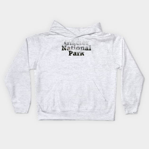 Glacier National Park Kids Hoodie by afternoontees